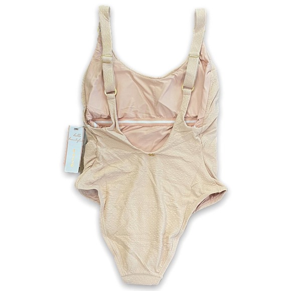 PilyQ Swimsuit Hailey One Piece low scooped neckline Open Back Small - Picture 4 of 10